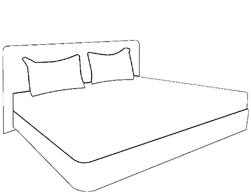 Dibujo para colorear: Cama (Objetos) #167830 - Dibujos para Colorear e Imprimir Gratis