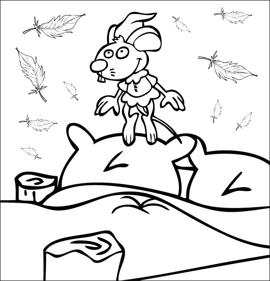 Dibujo para colorear: Cama (Objetos) #167874 - Dibujos para Colorear e Imprimir Gratis