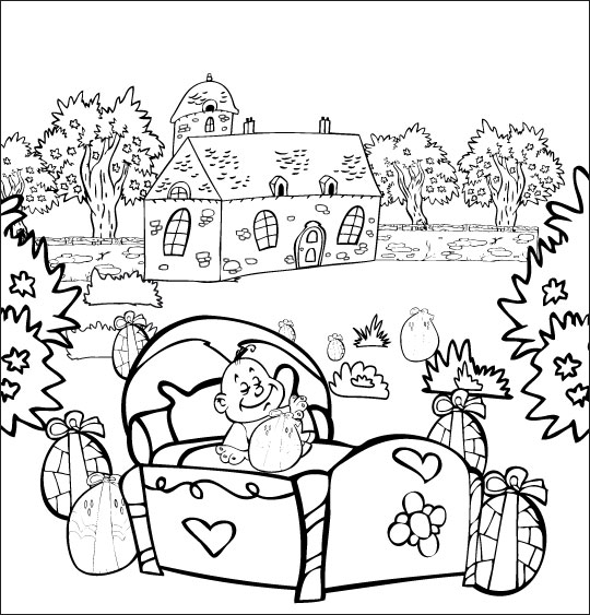 Dibujo para colorear: Cama (Objetos) #167929 - Dibujos para Colorear e Imprimir Gratis