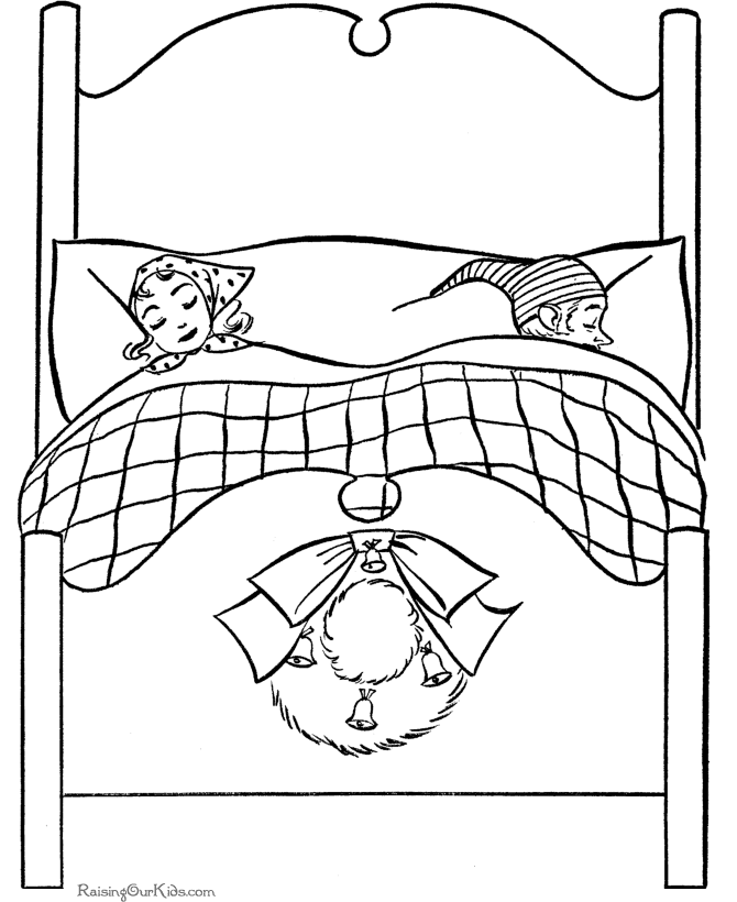 Dibujo para colorear: Cama (Objetos) #168136 - Dibujos para Colorear e Imprimir Gratis