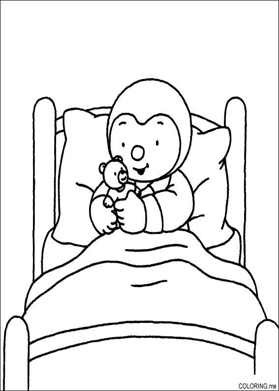 Dibujo para colorear: Cama (Objetos) #168153 - Dibujos para Colorear e Imprimir Gratis