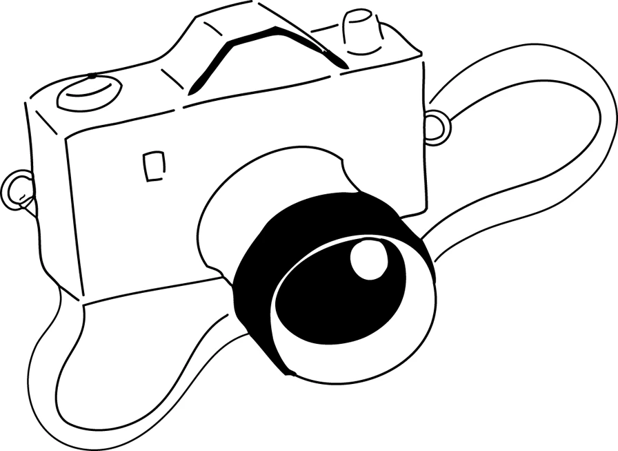 Dibujo gratuito Cámara Fotográfica #119725 de la coleccion Objetos para imprimir