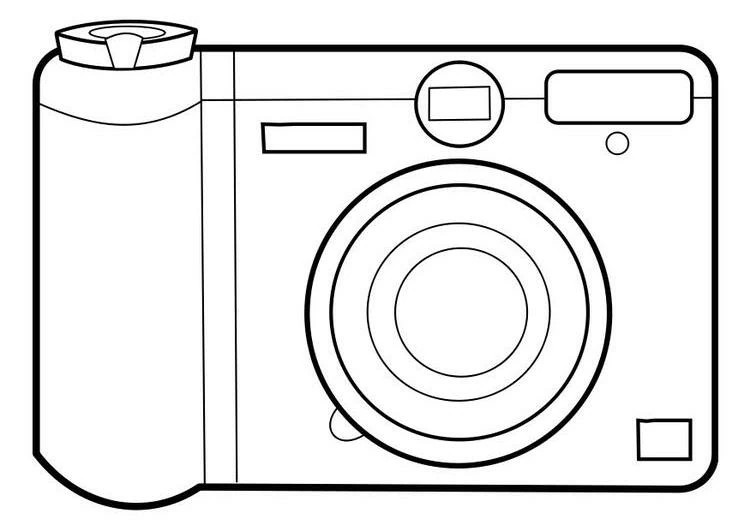 Dibujo gratuito Cámara Fotográfica #119760 de la coleccion Objetos para imprimir