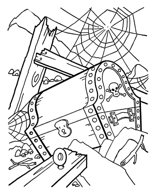 Dibujo gratuito Cofre del Tesoro #220545 de la coleccion Objetos para imprimir