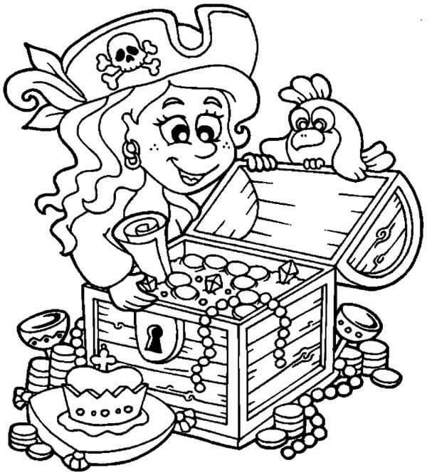 Dibujo gratuito Cofre del Tesoro #220547 de la coleccion Objetos para imprimir