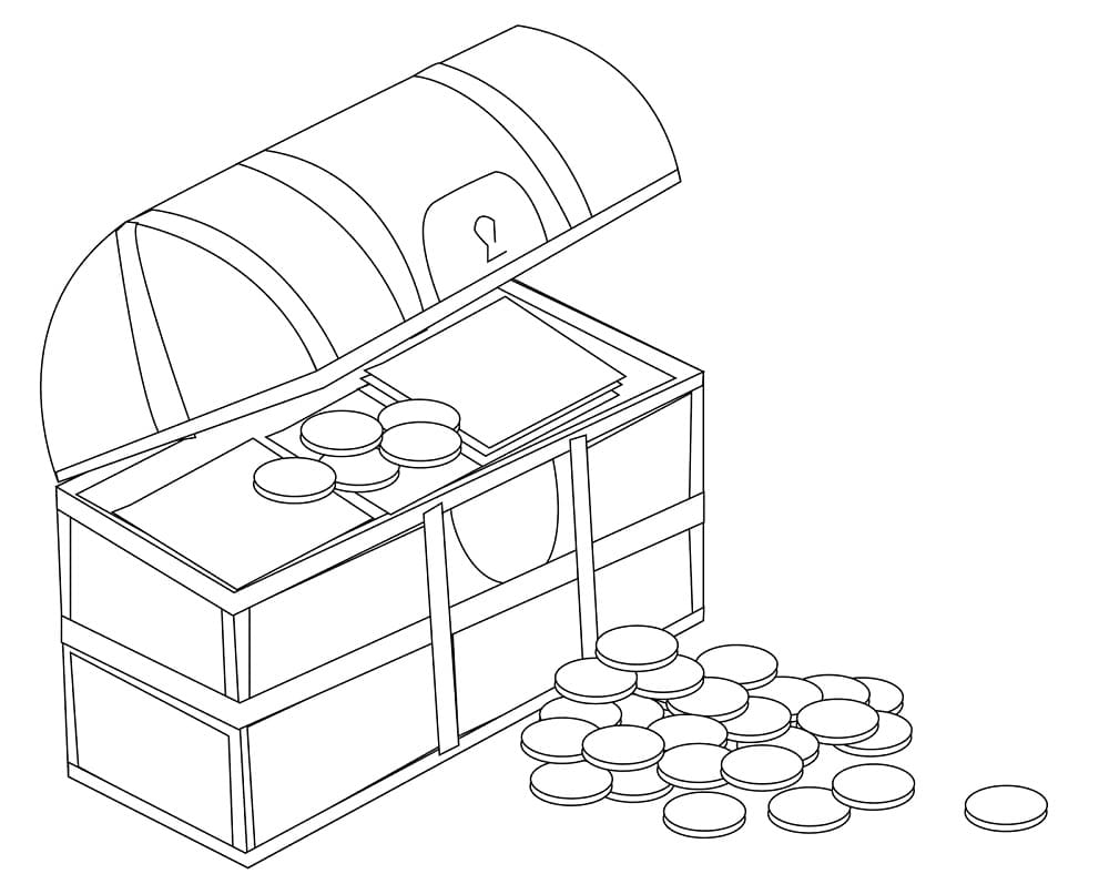 Dibujo gratuito Cofre del Tesoro #220558 de la coleccion Objetos para imprimir