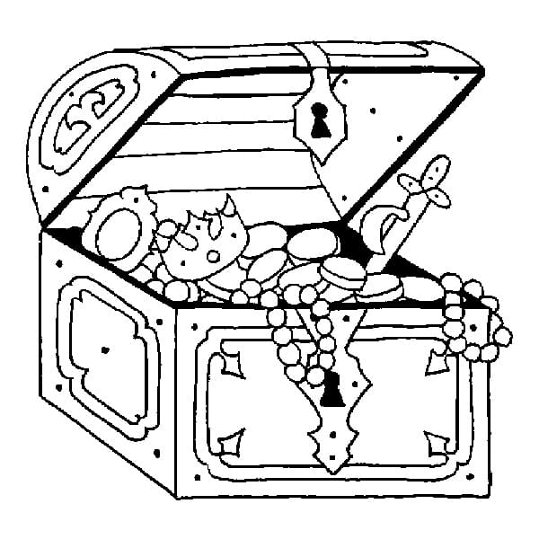 Dibujo gratuito Cofre del Tesoro #220564 de la coleccion Objetos para imprimir