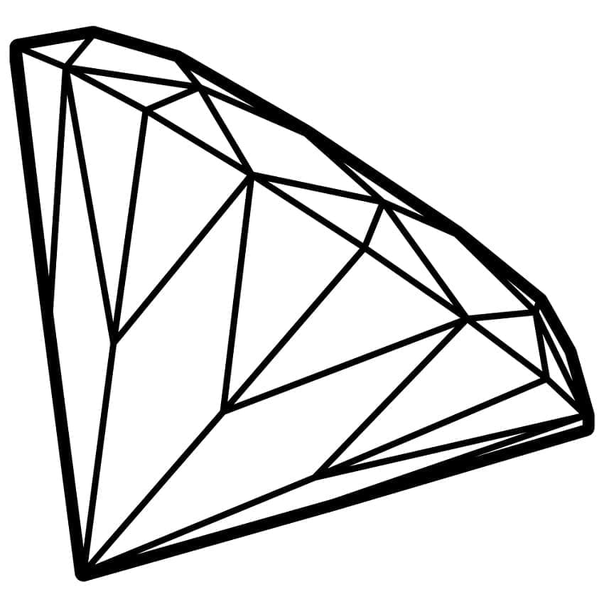 Dibujo gratuito Diamante #202836 de la coleccion Objetos para imprimir