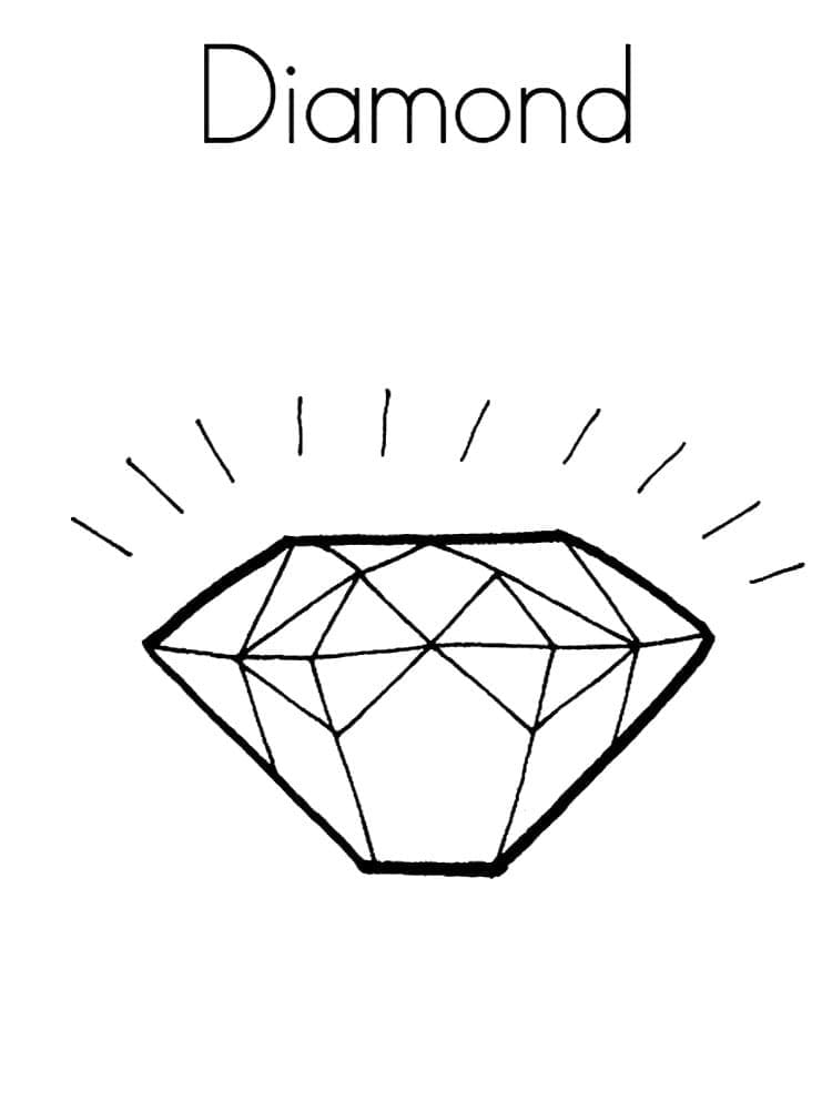 Dibujo gratuito Diamante #202838 de la coleccion Objetos para imprimir