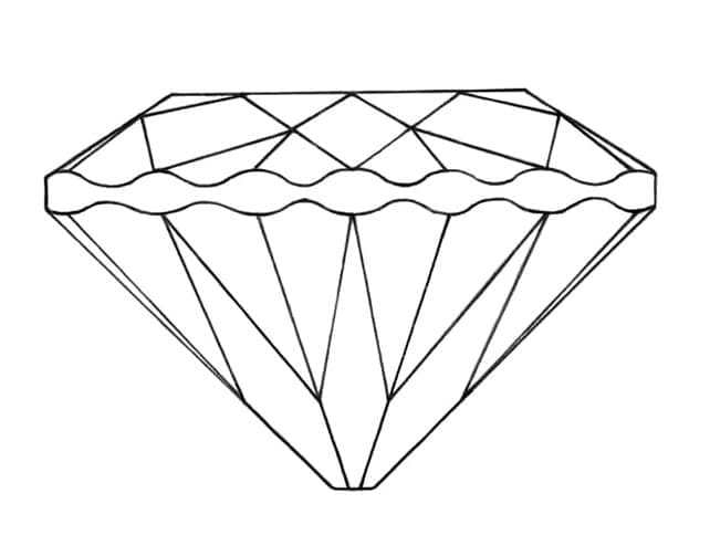 Dibujo gratuito Diamante #202841 de la coleccion Objetos para imprimir