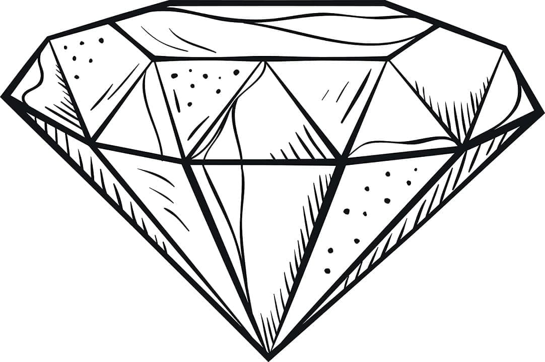 Dibujo gratuito Diamante #202861 de la coleccion Objetos para imprimir