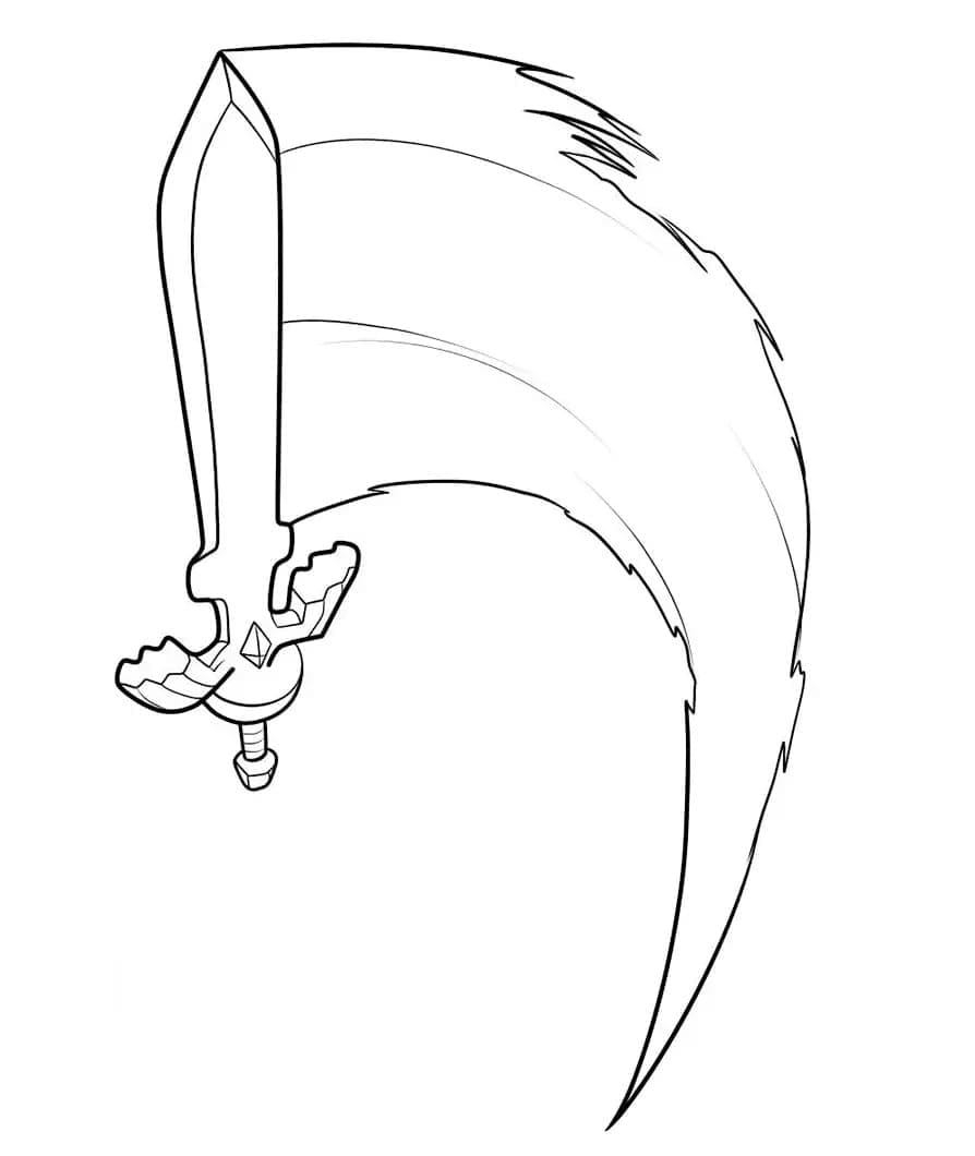 Dibujo para colorear: Espada (Objetos) #187192 - Dibujos para Colorear e Imprimir Gratis