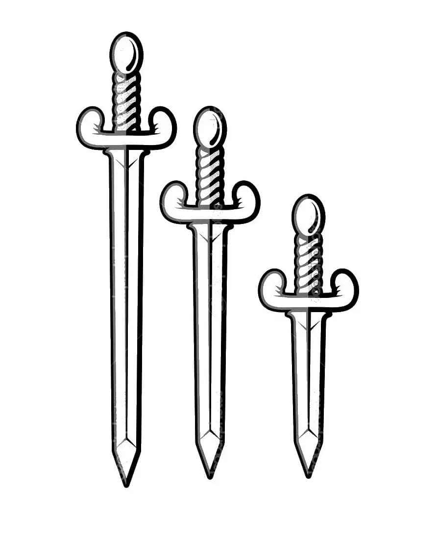 Dibujo gratuito Espada #187206 de la coleccion Objetos para imprimir