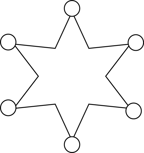 Dibujo para colorear: Estrella de Sheriff (Objetos) #118679 - Dibujos para Colorear e Imprimir Gratis