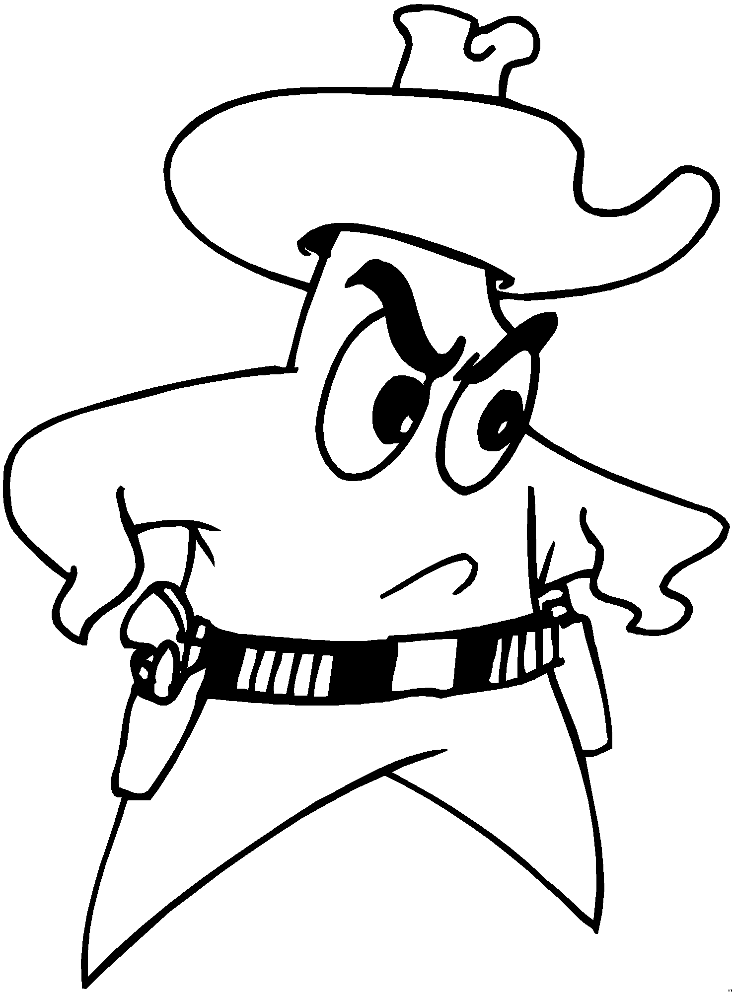 Dibujo para colorear: Estrella de Sheriff (Objetos) #118752 - Dibujos para Colorear e Imprimir Gratis
