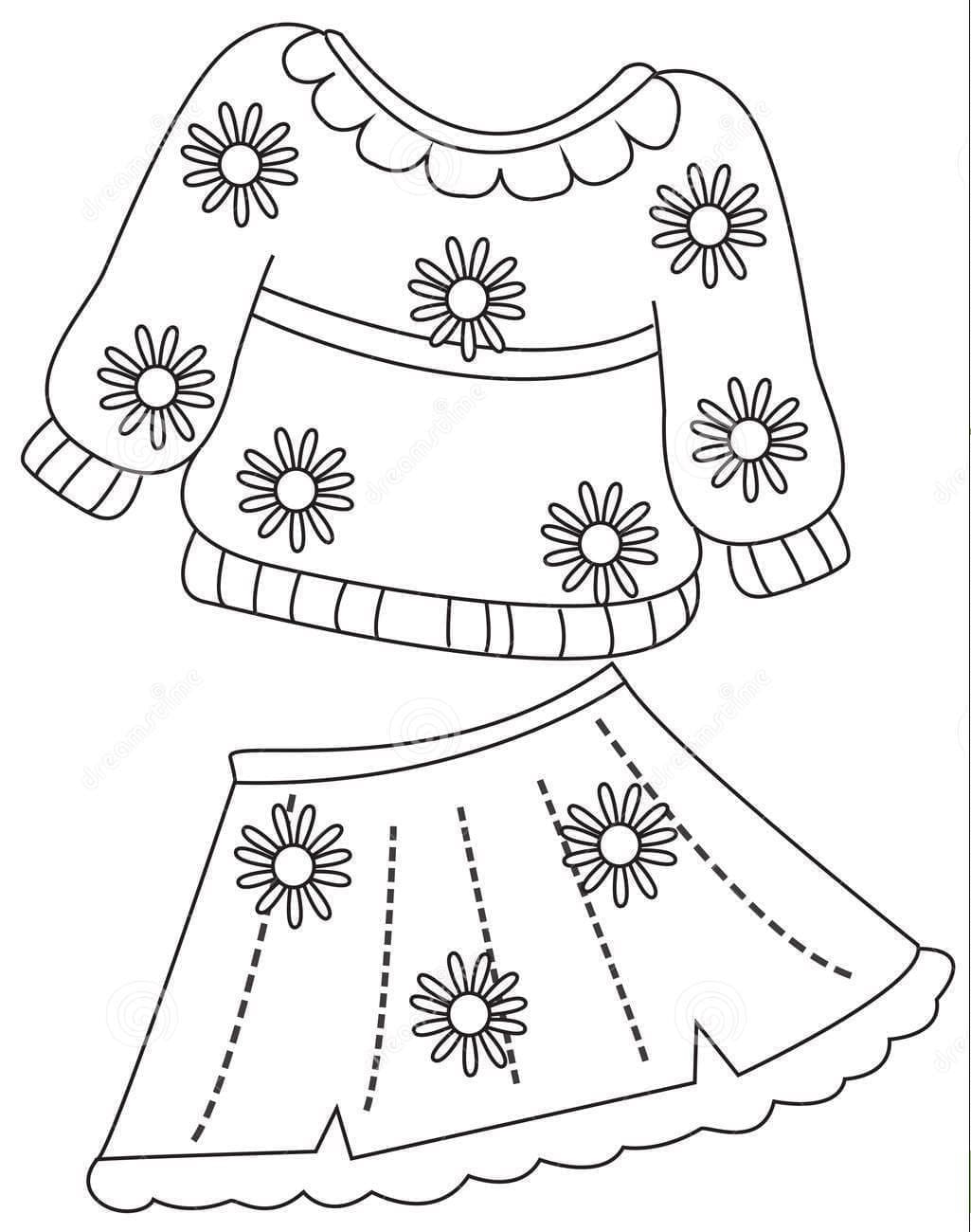 Dibujo gratuito Falda #191558 de la coleccion Objetos para imprimir