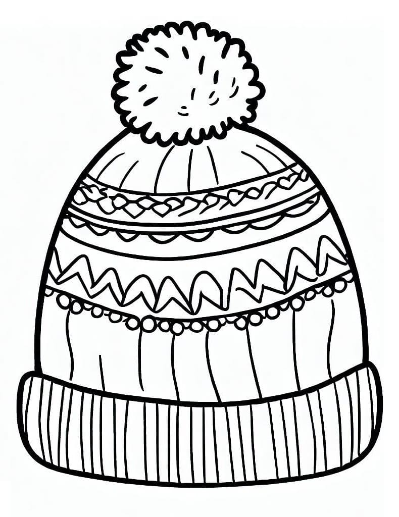 Dibujo gratuito Gorro de Invierno #191286 de la coleccion Objetos para imprimir
