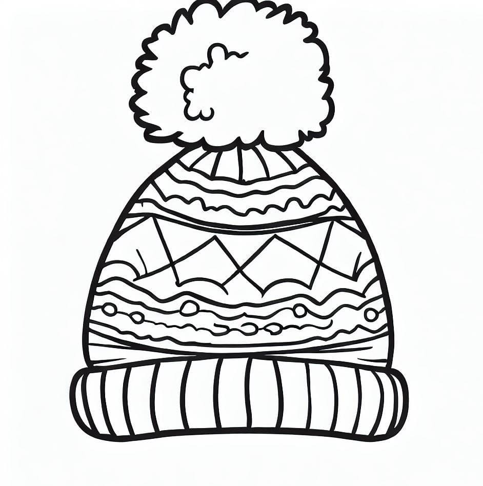 Dibujo gratuito Gorro de Invierno #191290 de la coleccion Objetos para imprimir