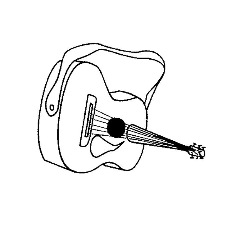 Dibujo para colorear: Instrumentos musicales (Objetos) #167157 - Dibujos para Colorear e Imprimir Gratis