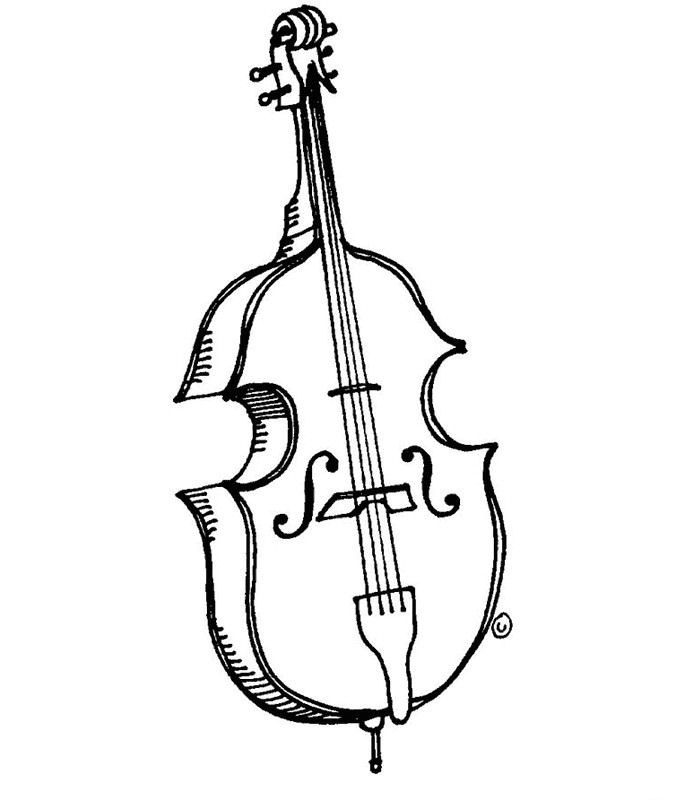 Dibujo para colorear: Instrumentos musicales (Objetos) #167165 - Dibujos para Colorear e Imprimir Gratis