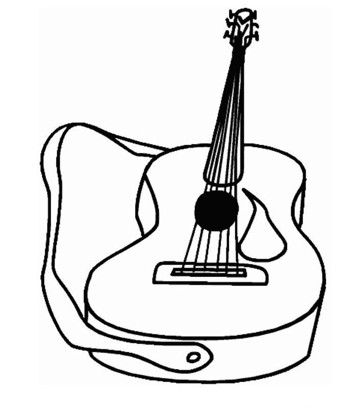 Dibujo para colorear: Instrumentos musicales (Objetos) #167166 - Dibujos para Colorear e Imprimir Gratis