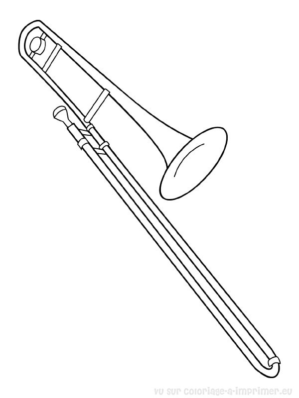 Dibujo para colorear: Instrumentos musicales (Objetos) #167169 - Dibujos para Colorear e Imprimir Gratis