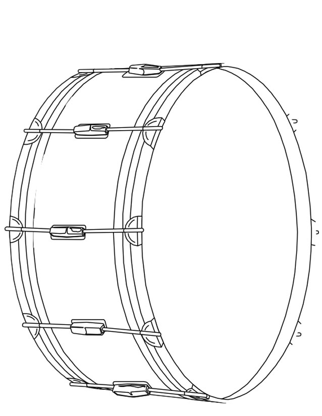 Dibujo para colorear: Instrumentos musicales (Objetos) #167171 - Dibujos para Colorear e Imprimir Gratis