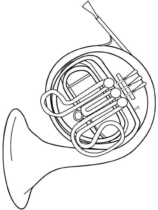 Dibujo para colorear: Instrumentos musicales (Objetos) #167174 - Dibujos para Colorear e Imprimir Gratis