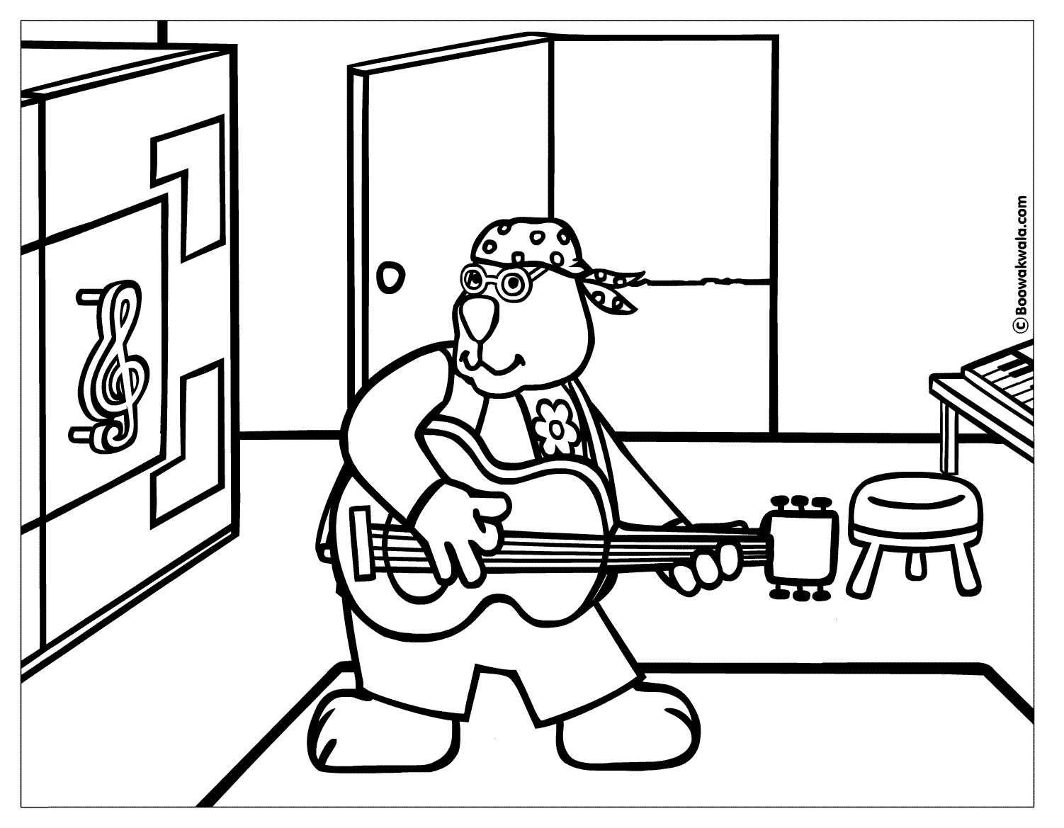 Dibujo para colorear: Instrumentos musicales (Objetos) #167188 - Dibujos para Colorear e Imprimir Gratis