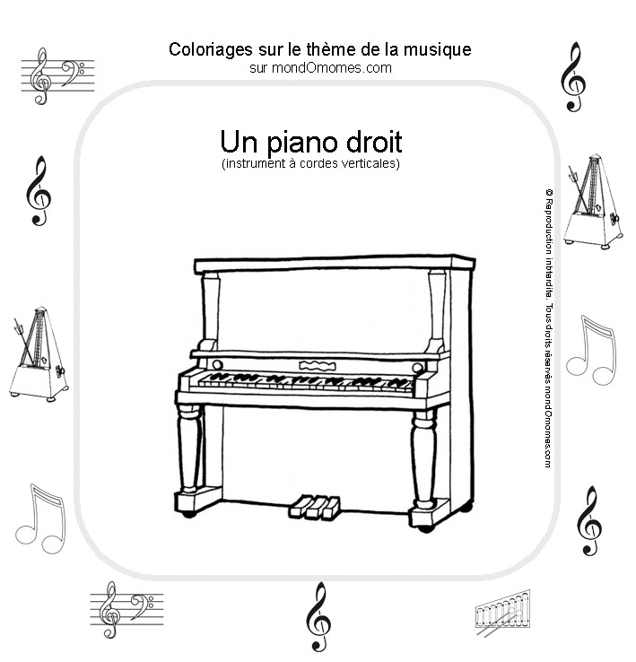 Dibujo para colorear: Instrumentos musicales (Objetos) #167196 - Dibujos para Colorear e Imprimir Gratis