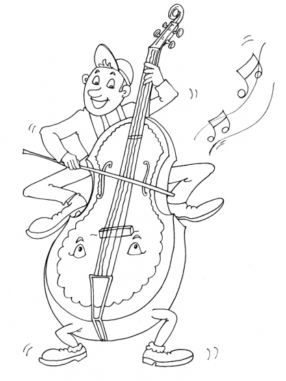 Dibujo para colorear: Instrumentos musicales (Objetos) #167203 - Dibujos para Colorear e Imprimir Gratis