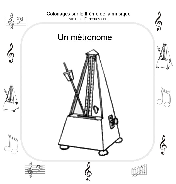 Dibujo para colorear: Instrumentos musicales (Objetos) #167210 - Dibujos para Colorear e Imprimir Gratis