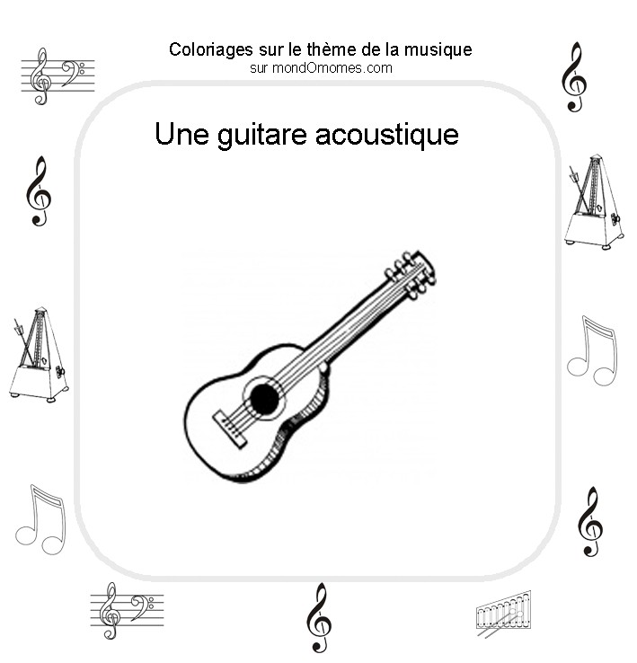 Dibujo para colorear: Instrumentos musicales (Objetos) #167215 - Dibujos para Colorear e Imprimir Gratis