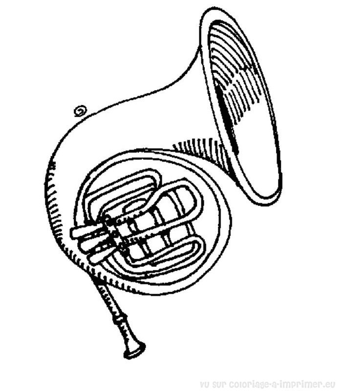 Dibujo para colorear: Instrumentos musicales (Objetos) #167235 - Dibujos para Colorear e Imprimir Gratis