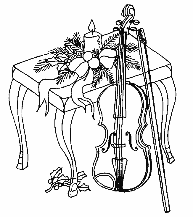 Dibujo para colorear: Instrumentos musicales (Objetos) #167265 - Dibujos para Colorear e Imprimir Gratis