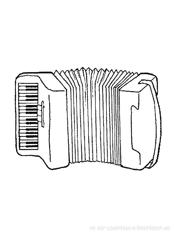 Dibujo para colorear: Instrumentos musicales (Objetos) #167273 - Dibujos para Colorear e Imprimir Gratis