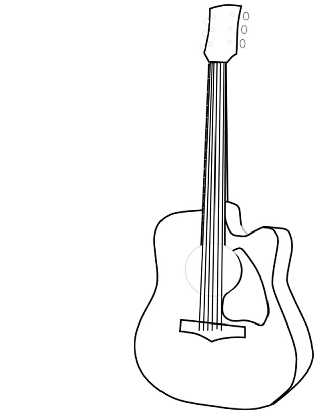 Dibujo para colorear: Instrumentos musicales (Objetos) #167280 - Dibujos para Colorear e Imprimir Gratis