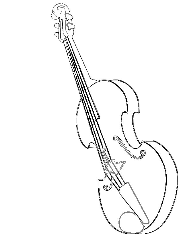 Dibujo para colorear: Instrumentos musicales (Objetos) #167285 - Dibujos para Colorear e Imprimir Gratis