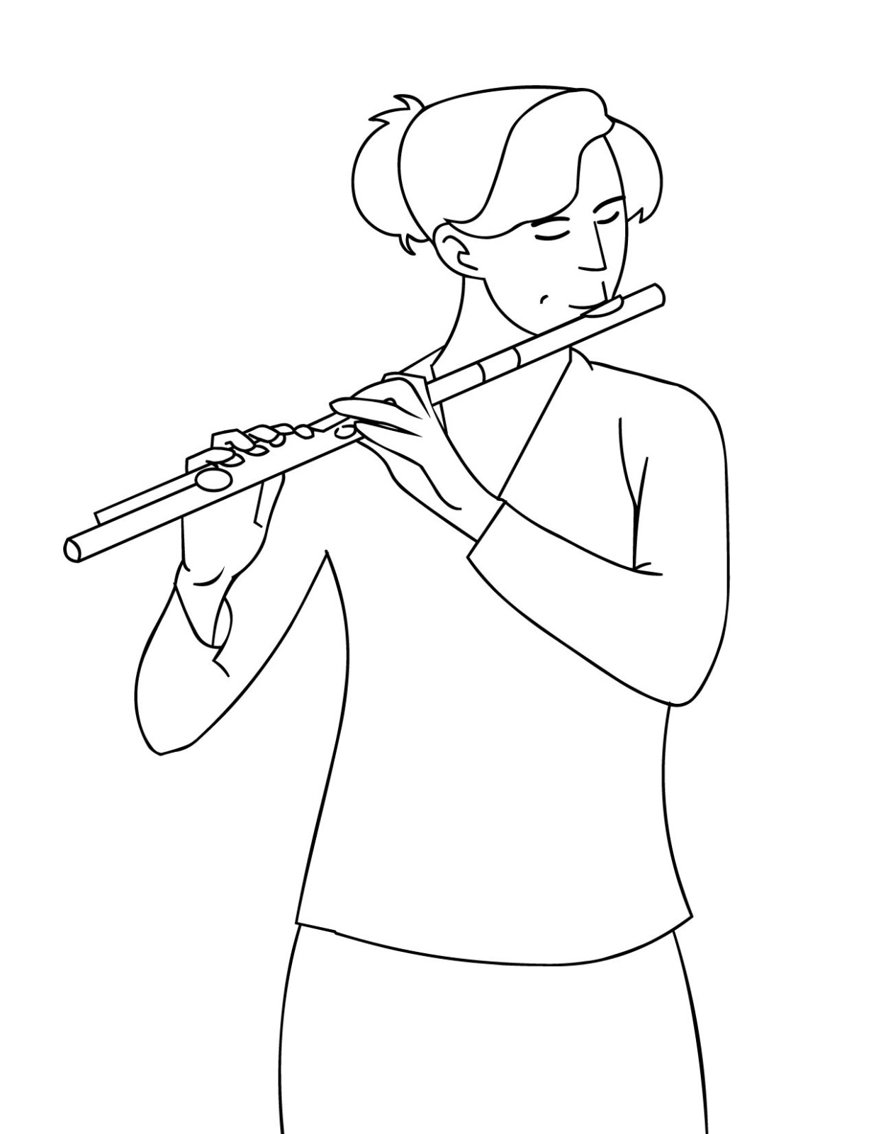 Dibujo para colorear: Instrumentos musicales (Objetos) #167289 - Dibujos para Colorear e Imprimir Gratis