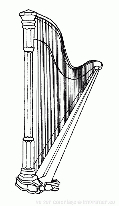 Dibujo para colorear: Instrumentos musicales (Objetos) #167300 - Dibujos para Colorear e Imprimir Gratis