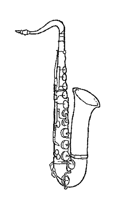 Dibujo para colorear: Instrumentos musicales (Objetos) #167306 - Dibujos para Colorear e Imprimir Gratis