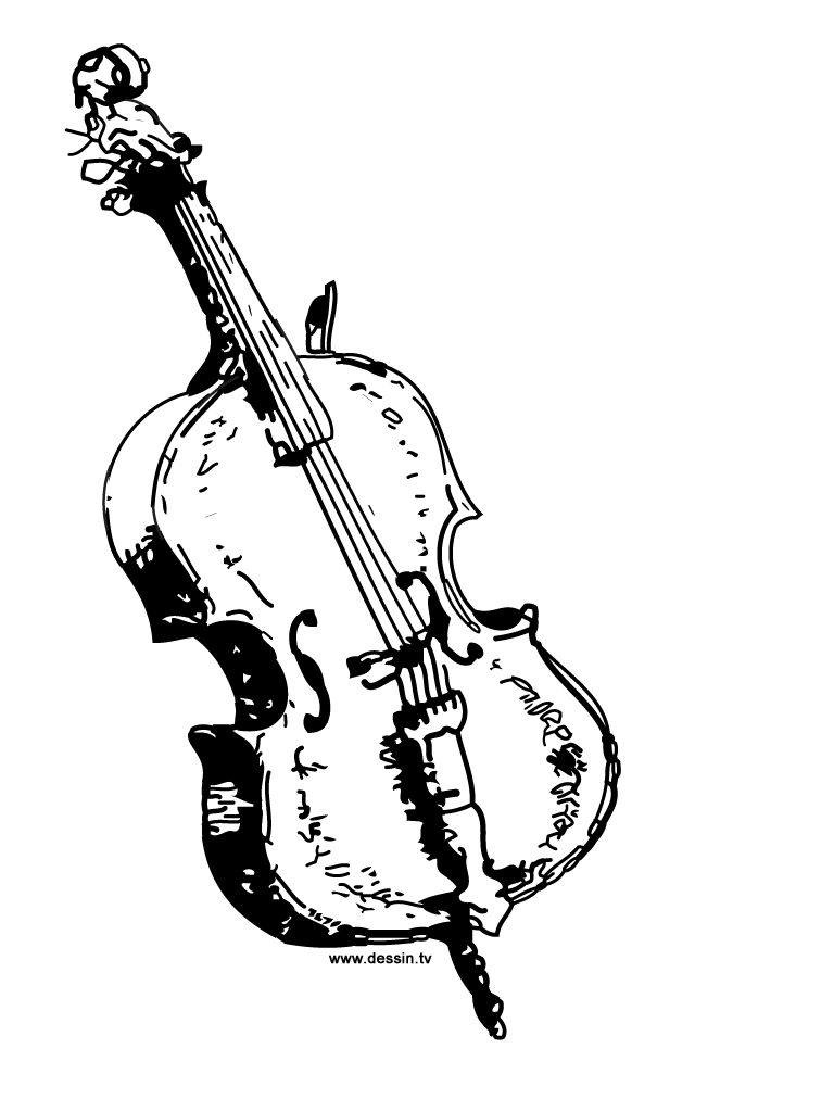 Dibujo para colorear: Instrumentos musicales (Objetos) #167308 - Dibujos para Colorear e Imprimir Gratis