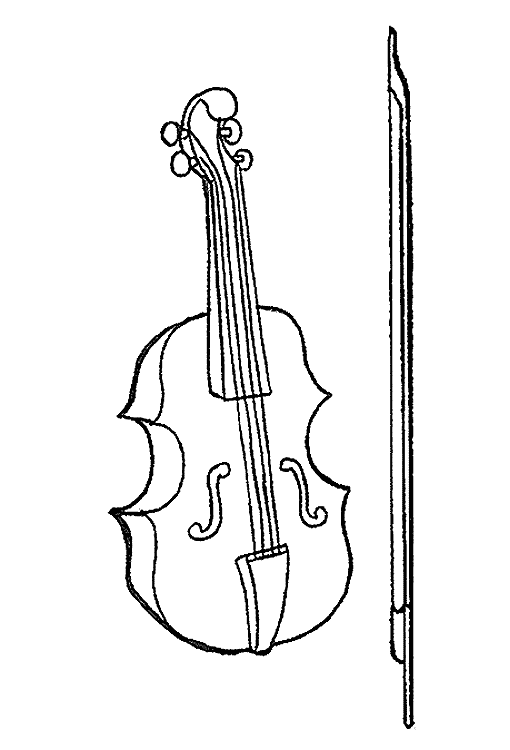 Dibujo para colorear: Instrumentos musicales (Objetos) #167309 - Dibujos para Colorear e Imprimir Gratis