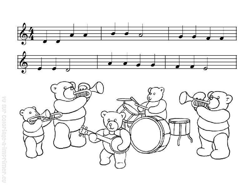 Dibujo para colorear: Instrumentos musicales (Objetos) #167310 - Dibujos para Colorear e Imprimir Gratis