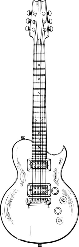 Dibujo para colorear: Instrumentos musicales (Objetos) #167312 - Dibujos para Colorear e Imprimir Gratis