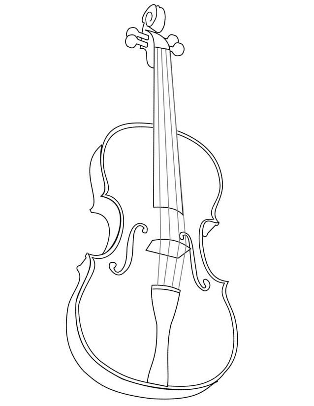 Dibujo para colorear: Instrumentos musicales (Objetos) #167314 - Dibujos para Colorear e Imprimir Gratis