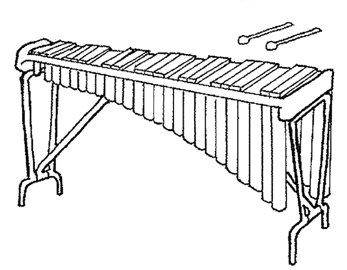 Dibujo para colorear: Instrumentos musicales (Objetos) #167374 - Dibujos para Colorear e Imprimir Gratis