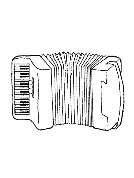 Dibujo para colorear: Instrumentos musicales (Objetos) #167377 - Dibujos para Colorear e Imprimir Gratis