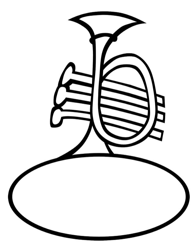 Dibujo para colorear: Instrumentos musicales (Objetos) #167385 - Dibujos para Colorear e Imprimir Gratis