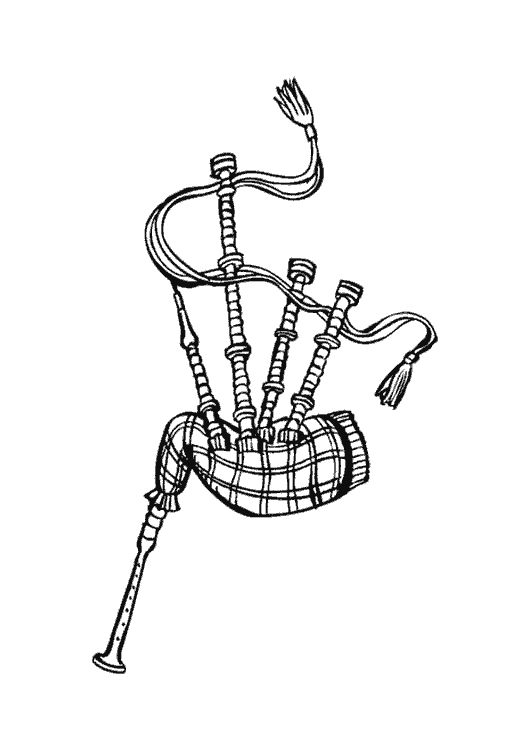 Dibujo para colorear: Instrumentos musicales (Objetos) #167402 - Dibujos para Colorear e Imprimir Gratis